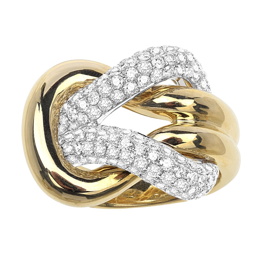 Love Knot Statement Diamond Ring – Temelli Jewellery