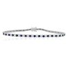 Sapphire & Diamond Tennis Bracelet