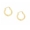 Greek Key Hoop Earrings