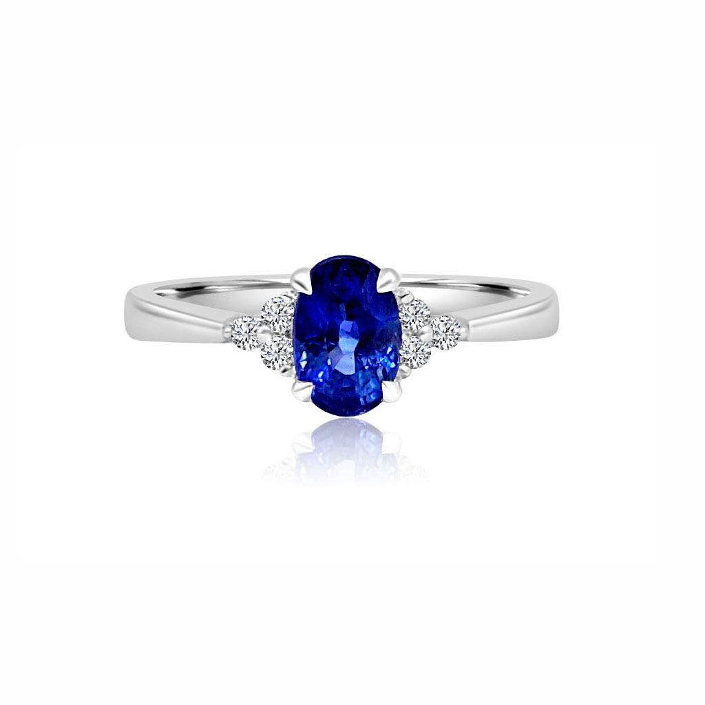 Sapphire & Diamond Petite Ring – Temelli Jewellery