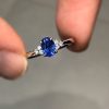 Sapphire & Diamond Petite Ring - Image 3