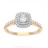 Cushion Double Halo Diamond Engagement Ring - Image 3