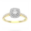 Cushion Double Halo Diamond Engagement Ring - Image 2