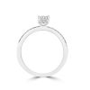 Oval Hidden Halo Diamond Ring - Image 3