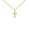 Channel Set Diamond Cross