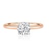 Round Brilliant 4 Claw Tulip Solitaire Diamond Ring