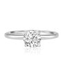 Round Brilliant 4 Claw Tulip Solitaire Diamond Ring - Image 3