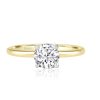 Round Brilliant 4 Claw Tulip Solitaire Diamond Ring - Image 5