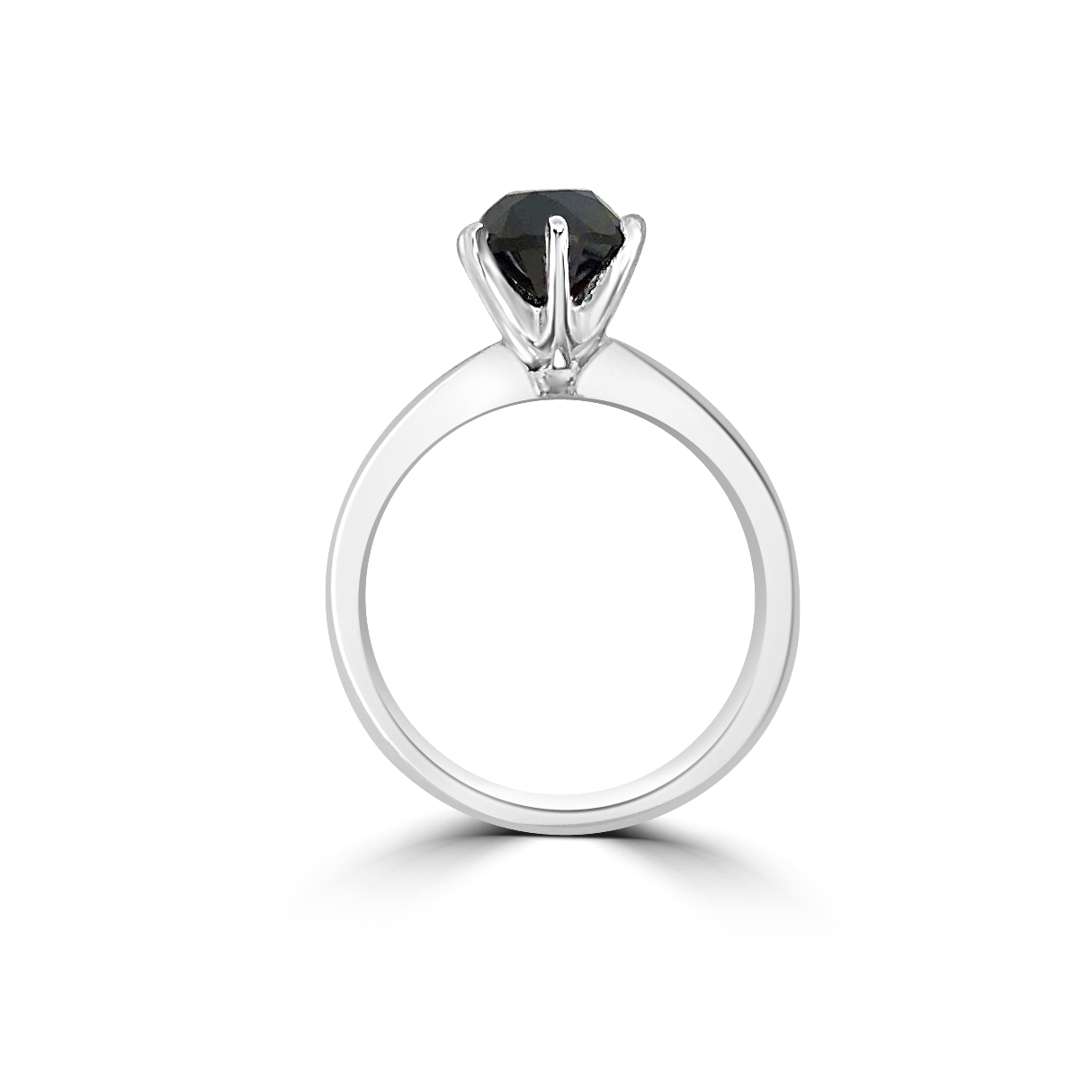 solitaire diamond thin simple band