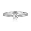 Petite Solitaire Diamond Ring - Image 5
