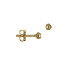 9ct Yellow Gold Classic Ball Stud Earrings - Image 2