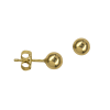9ct Yellow Gold Classic Ball Stud Earrings - Image 4