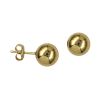 9ct Yellow Gold Classic Ball Stud Earrings - Image 6