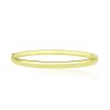 5mm Oval Bangle in Yellow, Rose or White Gold