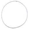 10.8ct Graduated Diamond Tennis Necklace