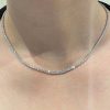 10.8ct Graduated Diamond Tennis Necklace - Image 2