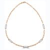 Diamond Set Paperclip Necklace - Image 2