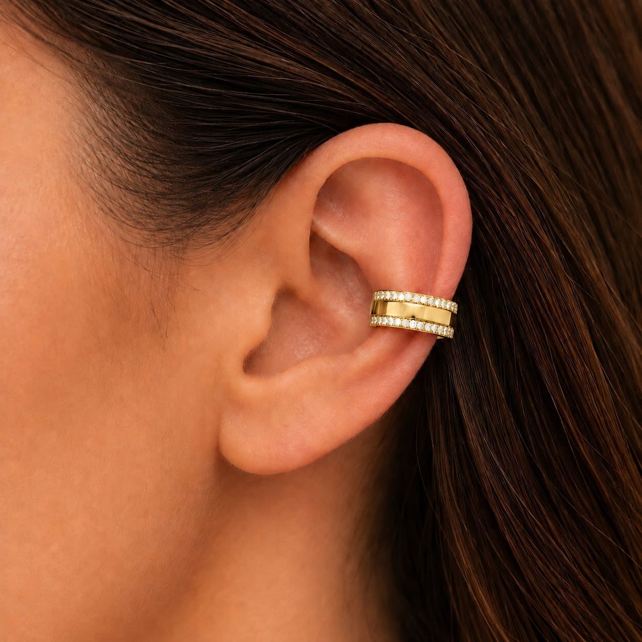 Helix Diamond Ear Cuff - Image 10